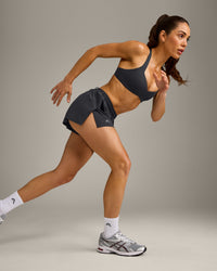 AirMove™ Lined Shorts 2" with Pocket and Reflective Logo | Coal