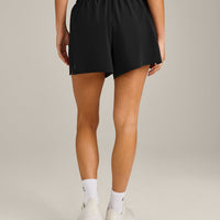 AirMove™ Lined Shorts 4" with Pocket and Reflective Logo | Black