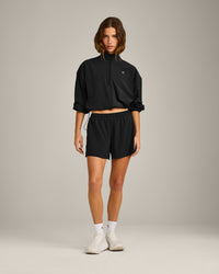 AirMove™ Lined Shorts 4" with Pocket and Reflective Logo | Black