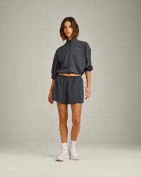AirMove™ Lined Shorts 4" with Pocket and Reflective Logo | Coal