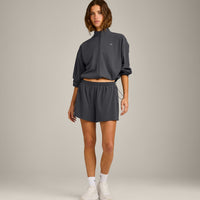 AirMove™ Lined Shorts 4" with Pocket and Reflective Logo | Coal