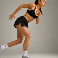 AirMove™ Lined Shorts 2" with Pocket and Reflective Logo | Black