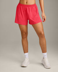 AirMove™ Lined Shorts 4" with Pocket and Reflective Logo | Charged Pink
