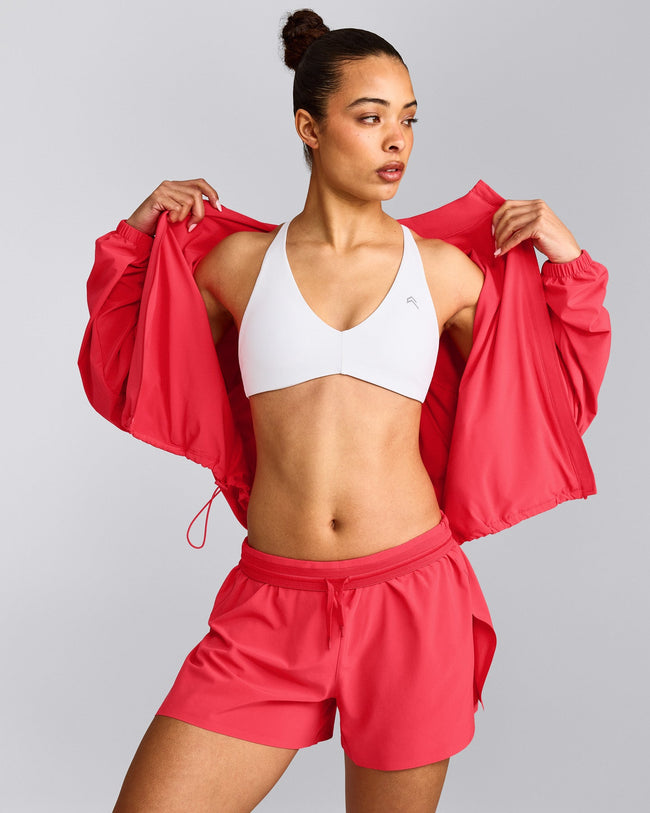 AirMove™ Lined Shorts 4" with Pocket and Reflective Logo | Charged Pink