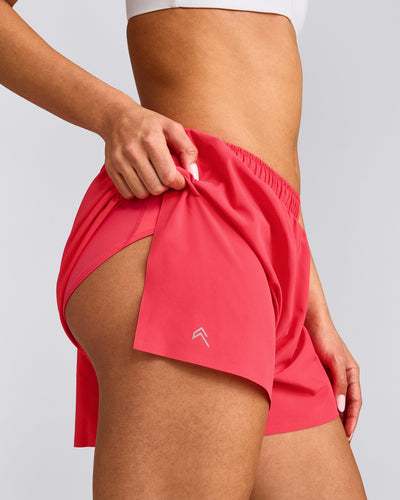 AirMove™ Lined Shorts 4" with Pocket and Reflective Logo | Charged Pink