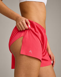 AirMove™ Lined Shorts 4" with Pocket and Reflective Logo | Charged Pink