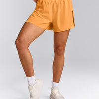 AirMove™ Lined Shorts 4" with Pocket and Reflective Logo | Powdered Orange