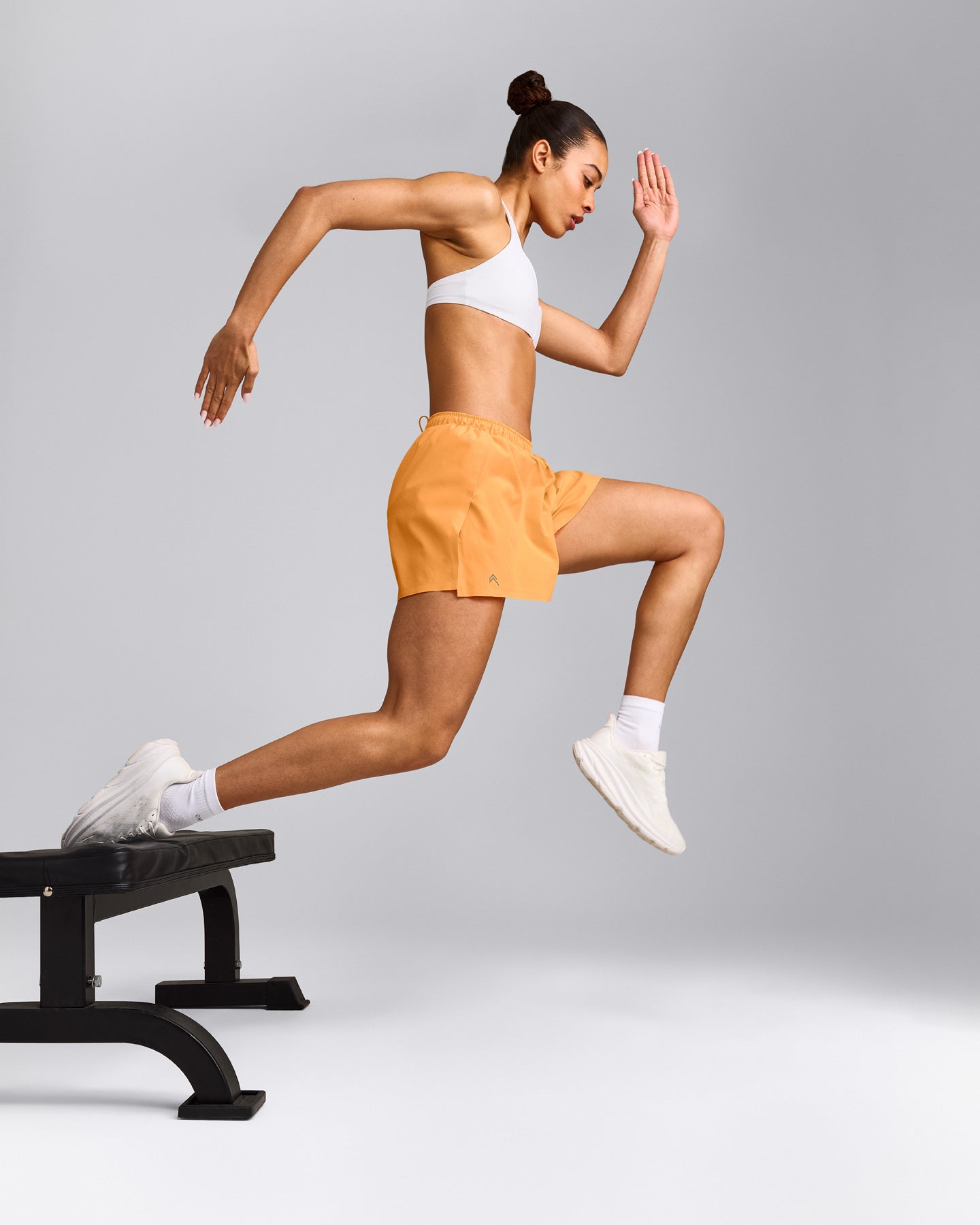 AirMove™ Lined Shorts 4" with Pocket and Reflective Logo | Powdered Orange