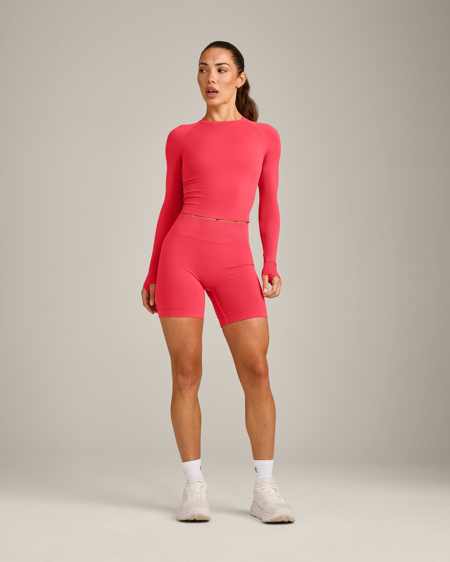 Oner Seamless Fitted Long Sleeve Top | Light Charged Pink