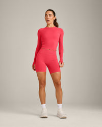 Oner Seamless Fitted Long Sleeve Top | Light Charged Pink