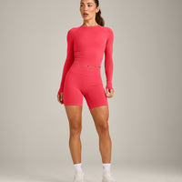Oner Seamless Fitted Long Sleeve Top | Light Charged Pink