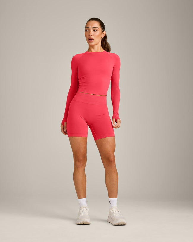 Oner Seamless Fitted Long Sleeve Top | Light Charged Pink
