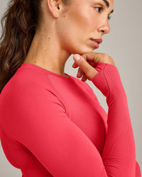 Oner Seamless Fitted Long Sleeve Top | Light Charged Pink