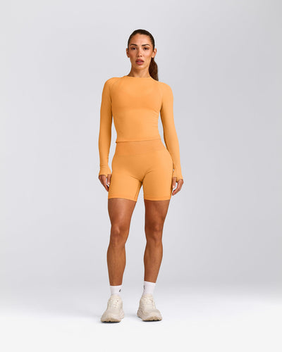 Oner Seamless Fitted Long Sleeve Top | Light Powdered Orange