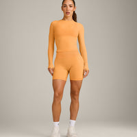 Oner Seamless Fitted Long Sleeve Top | Light Powdered Orange