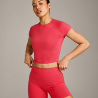 Oner Seamless Fitted Top | Light Charged Pink