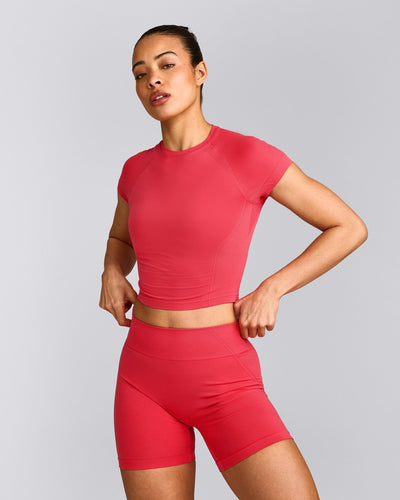 Oner Seamless Fitted Top | Light Charged Pink