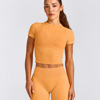 Oner Seamless Fitted Top | Light Powdered Orange