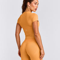 Oner Seamless Fitted Top | Light Powdered Orange