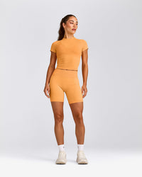 Oner Seamless Fitted Top | Light Powdered Orange