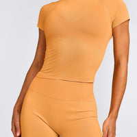 Oner Seamless Fitted Top | Light Powdered Orange