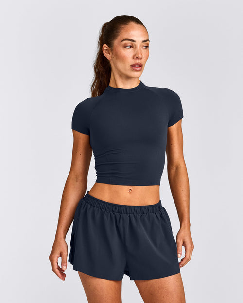 Oner Seamless Fitted Top | Light True Blue