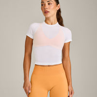 Oner Seamless Fitted Top | White