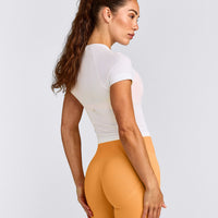 Oner Seamless Fitted Top | White