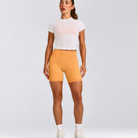 Oner Seamless Fitted Top | White