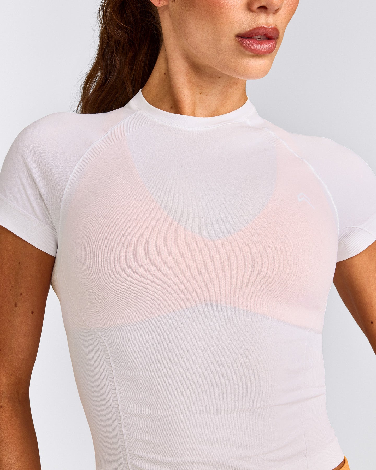 Oner Seamless Fitted Top | White
