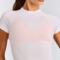 Oner Seamless Fitted Top | White