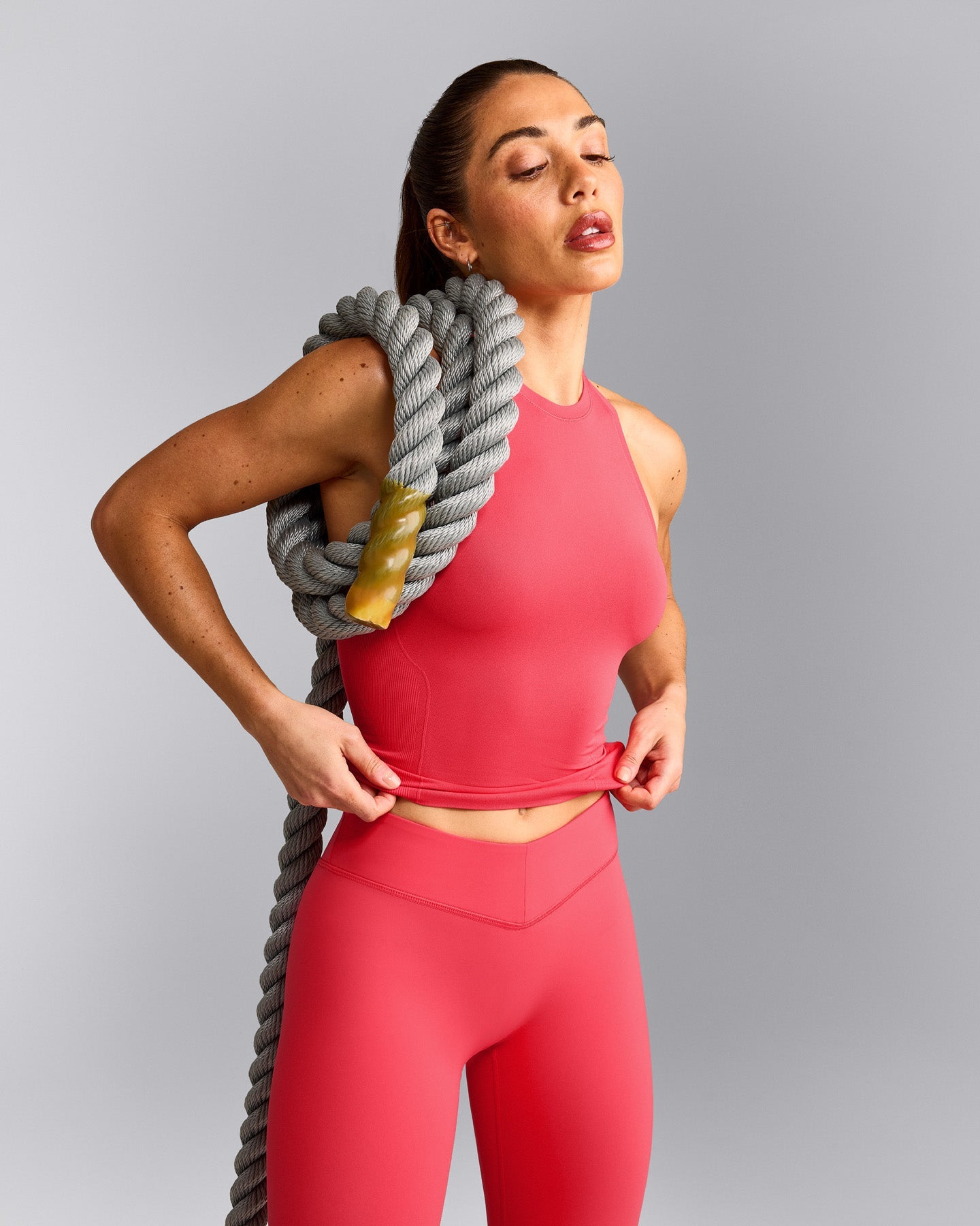 Oner Seamless Fitted Tank Top | Light Charged Pink