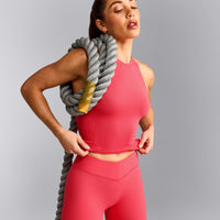 Oner Seamless Fitted Tank Top | Light Charged Pink