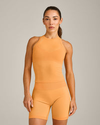 Oner Seamless Fitted Tank Top | Light Powdered Orange