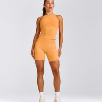 Oner Seamless Fitted Tank Top | Light Powdered Orange