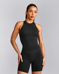 Oner Seamless Fitted Tank Top | Soft Black