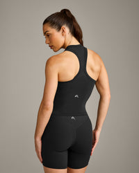 Oner Seamless Fitted Tank Top | Soft Black