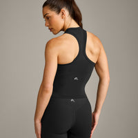 Oner Seamless Fitted Tank Top | Soft Black
