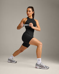 Oner Seamless Fitted Tank Top | Soft Black