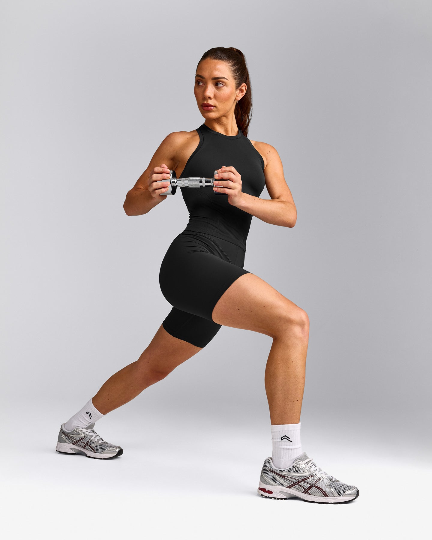 Oner Seamless Fitted Tank Top | Soft Black