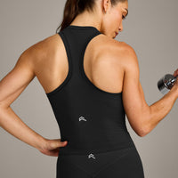 Oner Seamless Fitted Tank Top | Soft Black
