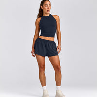 Oner Seamless Fitted Tank Top | Light True Blue