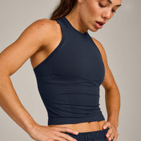 Oner Seamless Fitted Tank Top | Light True Blue