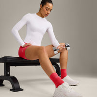 Performance Mid Crew Socks 1 Pack | Charged Pink