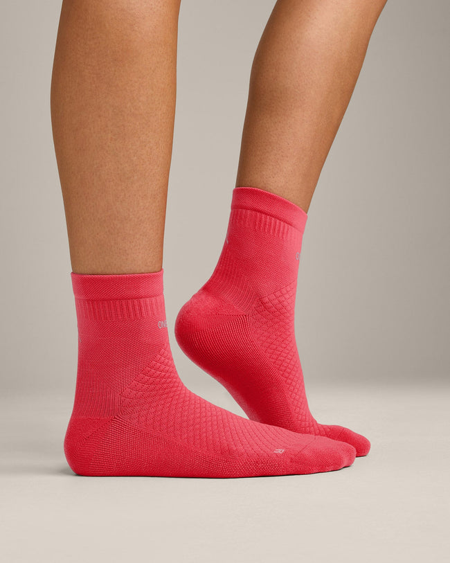 Performance Mid Crew Socks 1 Pack | Charged Pink