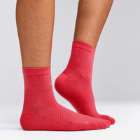 Performance Mid Crew Socks 1 Pack | Charged Pink