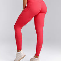 UnifiedMove™ Pocket Leggings with Bonding with Reflective Logo | Charged Pink