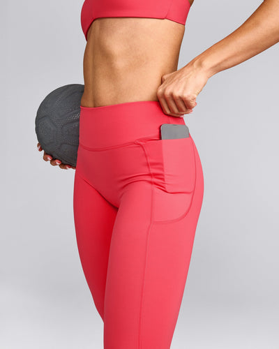 UnifiedMove™ Pocket Leggings with Bonding with Reflective Logo | Charged Pink