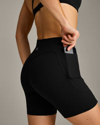 UnifiedMove™ Pocket Shorts 6" with Bonding with Reflective Logo | Black