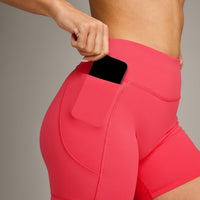 UnifiedMove™ Pocket Shorts 6" with Bonding with Reflective Logo | Charged Pink